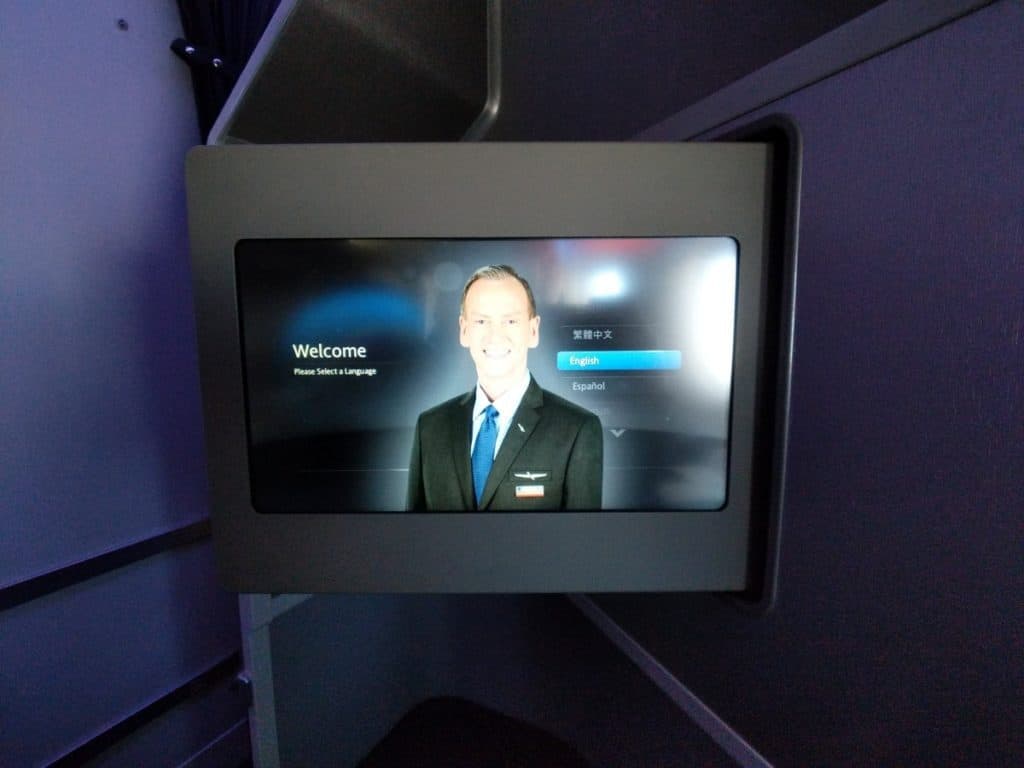 American Airlines 777-200 Business Class IFE