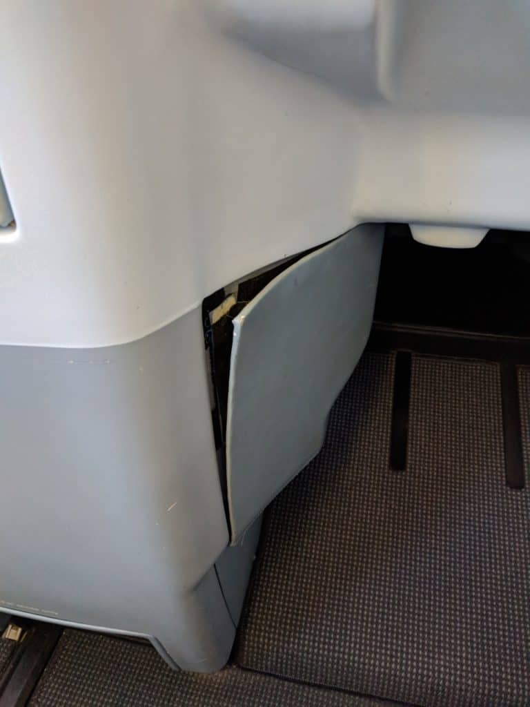 Finnair A330 Business Class seat wear and tear