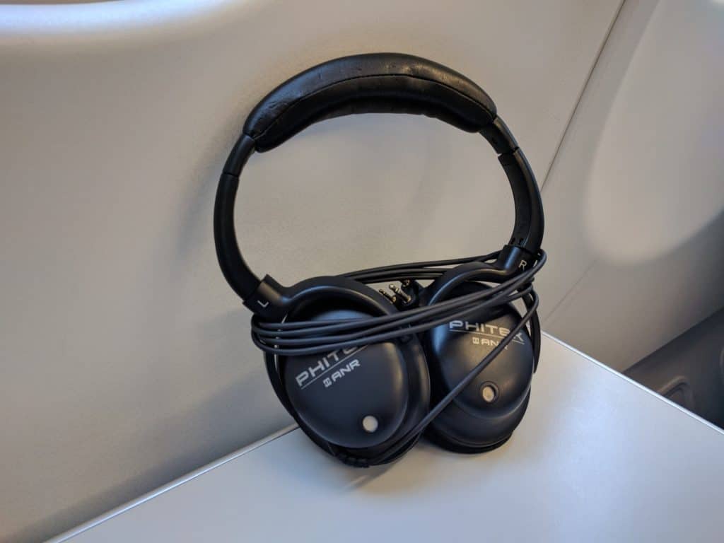 Finnair A330 Business Class headphones