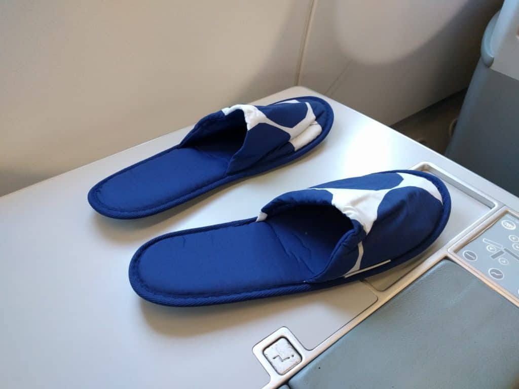 Finnair A330 Business Class slippers