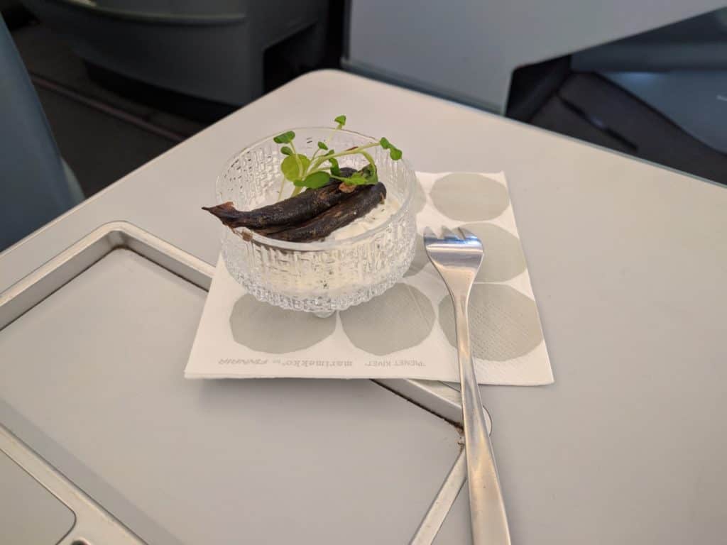 Finnair A330 Business Class Amuse Bouche