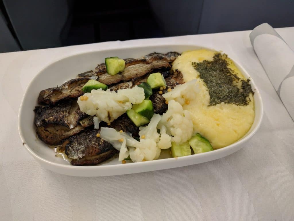 Finnair A330 Business Class Main course