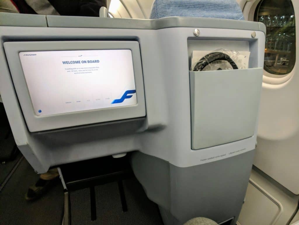 Finnair A330 Business Class In-Flight Entertainment System