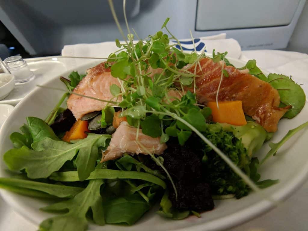 Finnair A330 Business Class Main Course