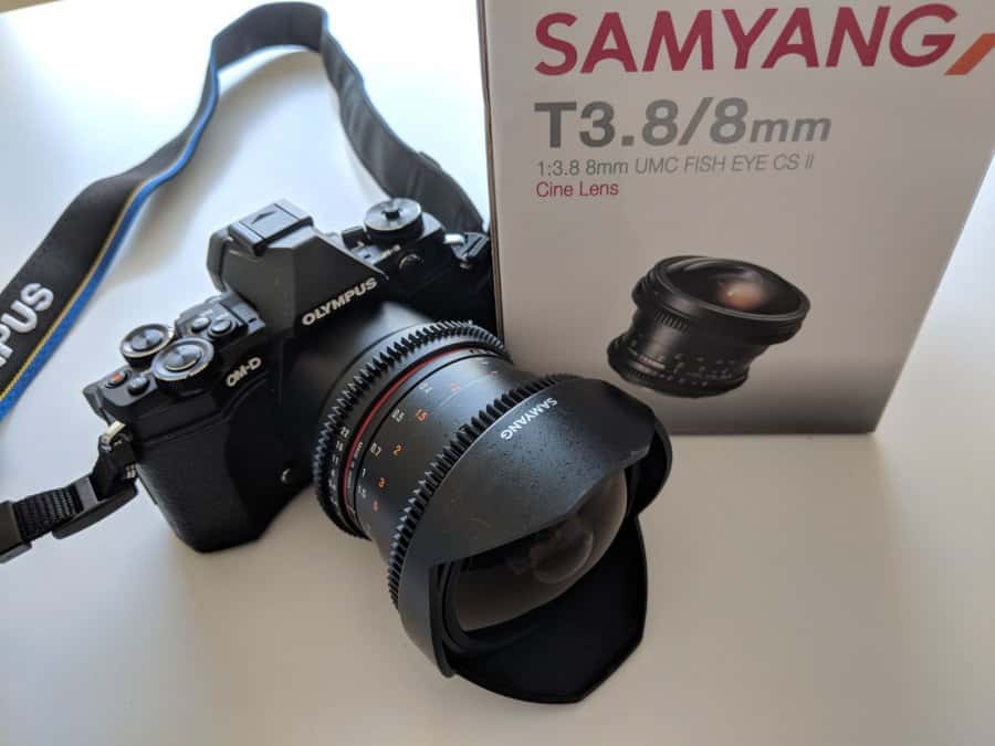 Samyang 8mm T3.8 Fisheye lens