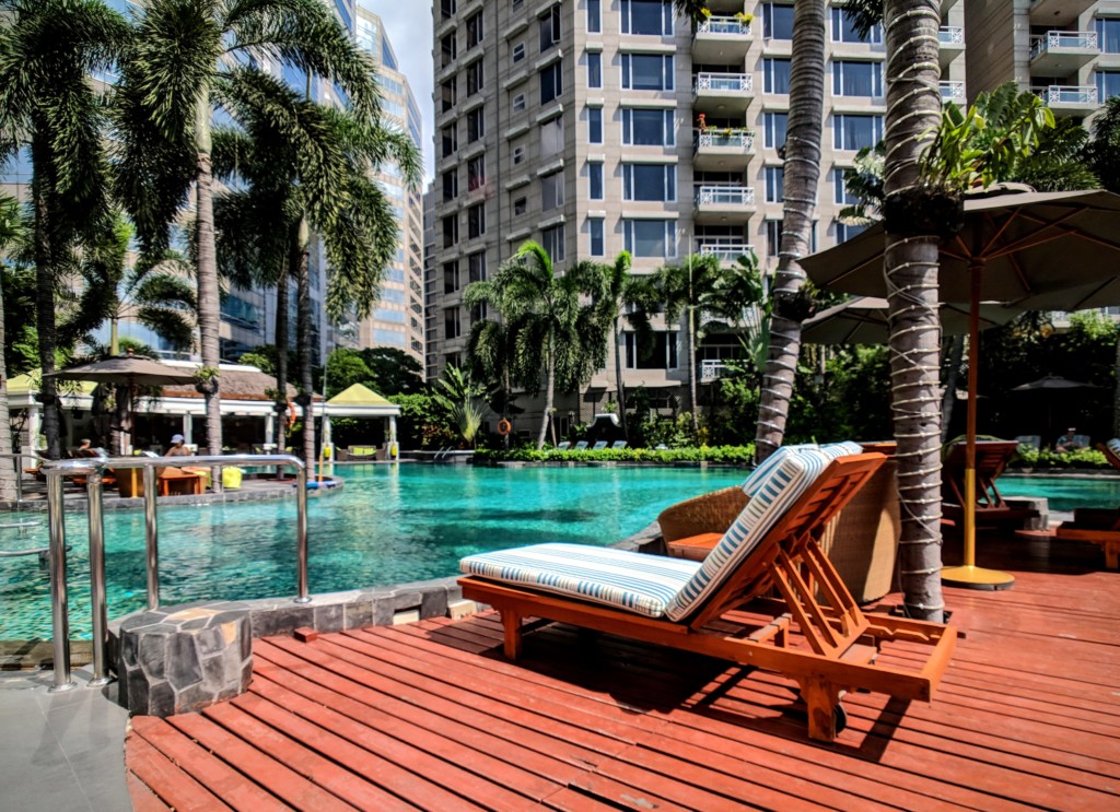 View of Conrad Bangkok pool area