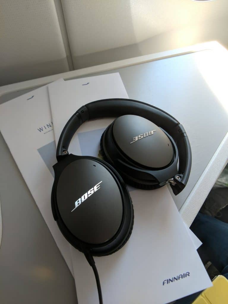 Finnair A350 Business Class Headphones - Bose QuietComfort