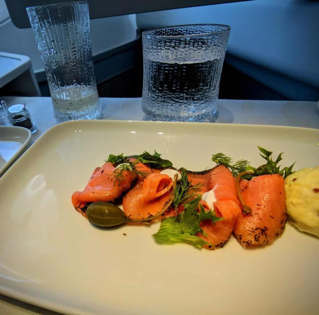 Finnair A350 Business Class Food and Drinks