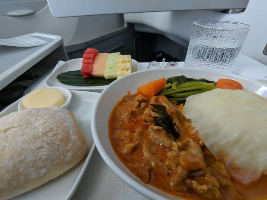 Finnair A350 Business Class Light Lunch