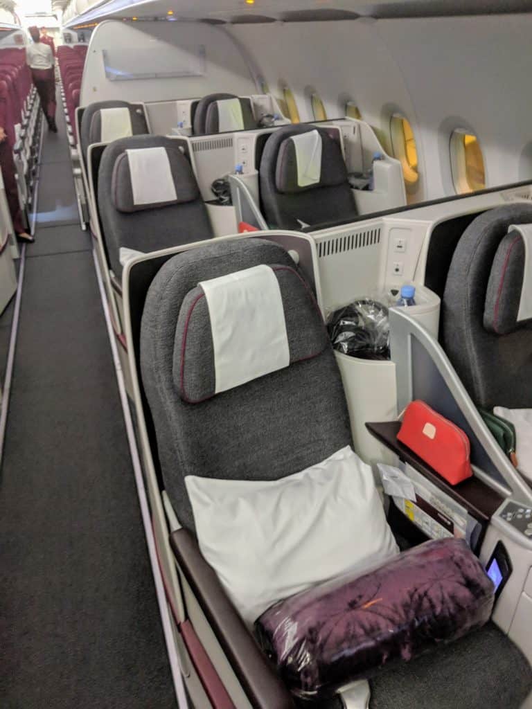 2019 Qatar Airways A320 Business Class Review 010