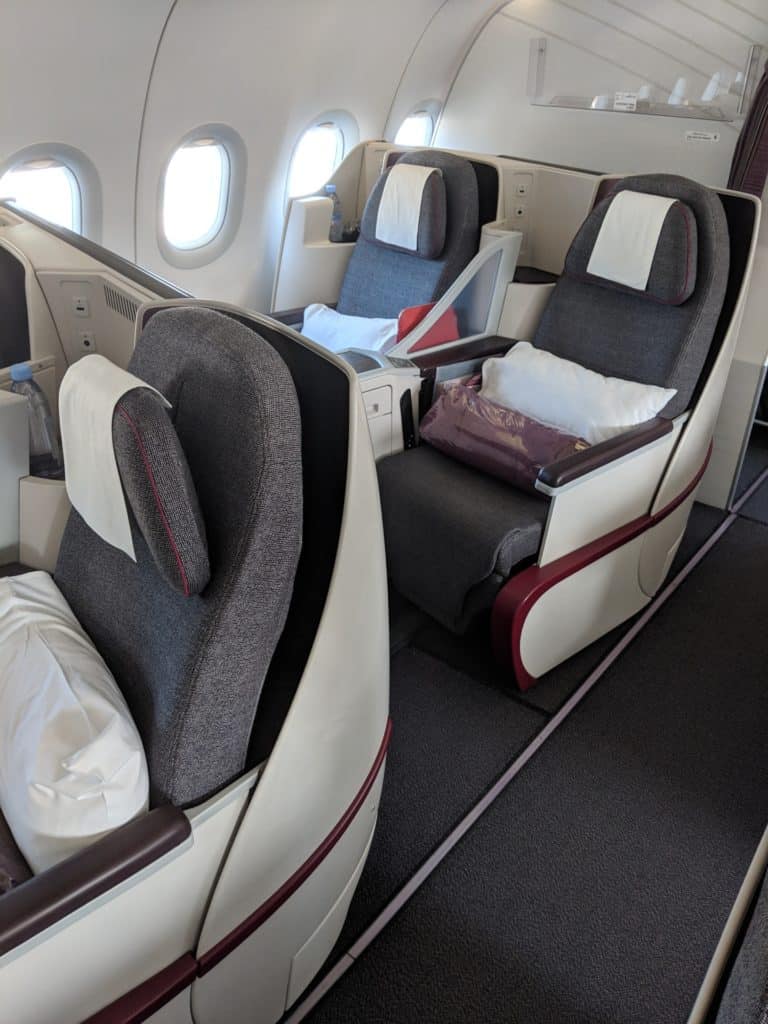 2019 Qatar Airways A320 Business Class Review 018