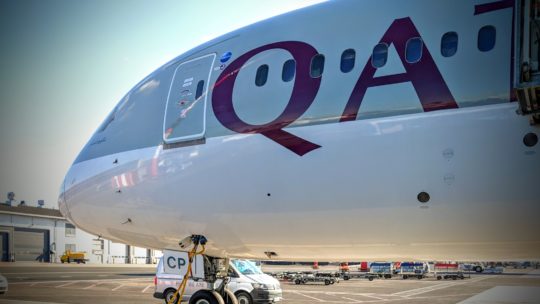 2018 Qatar Airways Business Class 787 Hel Doh 0001