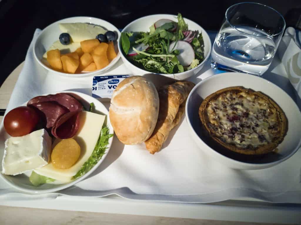 Finnair business class food