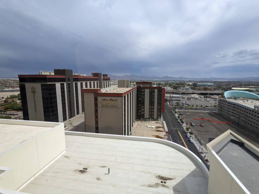 The room views of Downtown Las Vegas